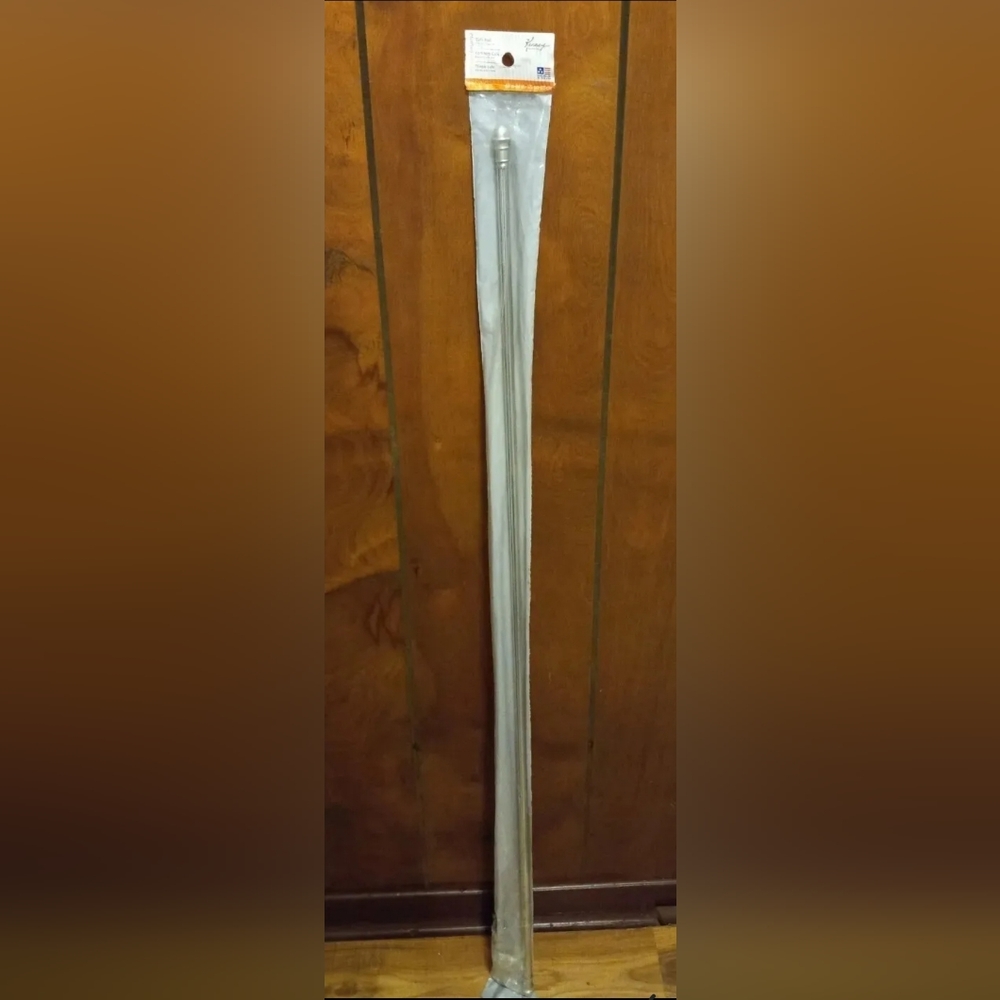 2 New Thin Cafe Curtain Rods + Hardware